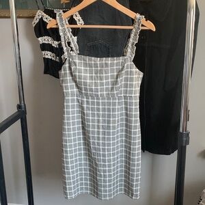 LA Hearts Mini Dress in black and white